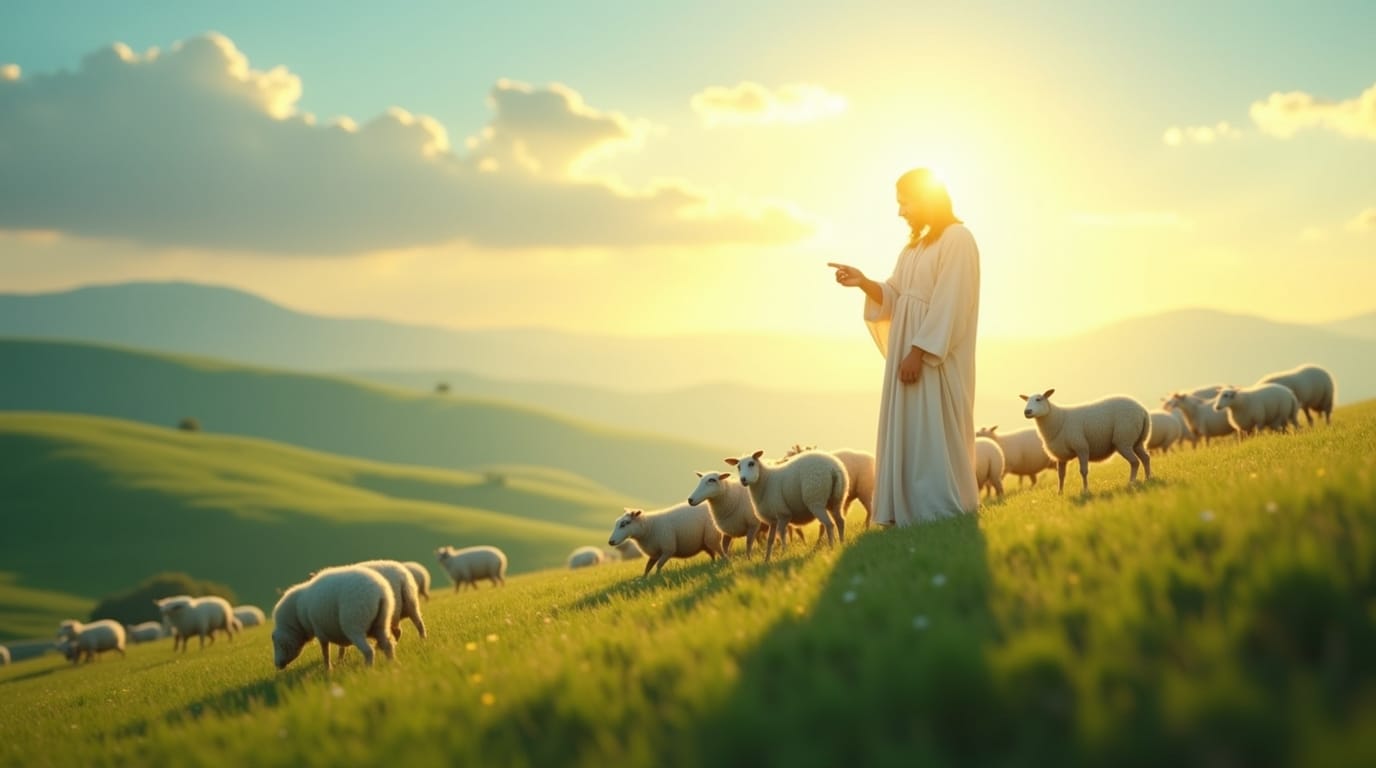 Jesus, the Good Shepherd who lays down His life for us